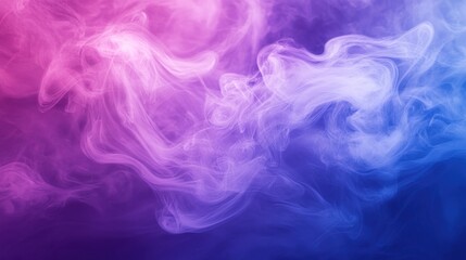 Abstract Smoke Photography with Pink and Blue Colors