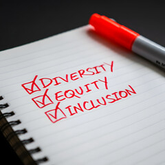 Obraz premium Diversity Equity and Inclusion 