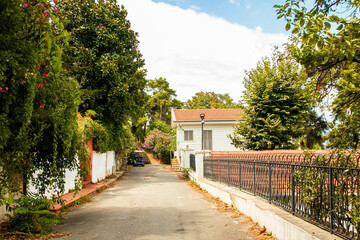street in the island town istanbul