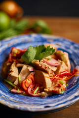 Spicy vietnamese sausage salad