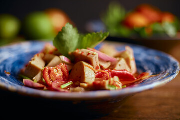 Spicy vietnamese sausage salad