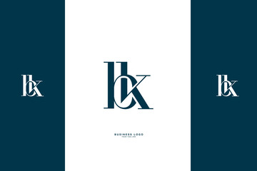 BK, KB,B , K, Abstract Letters Logo Monogram