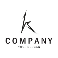 The letter K logo design is simple, elegant, modern, unique and luxurious. Logo for business cards, business, companies, fashion and brands, offices