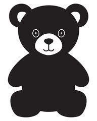 Teddy Bear Silhouette Vector