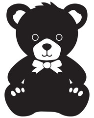 Teddy Bear Silhouette Vector