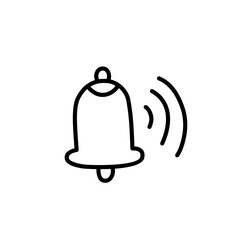 bell notification line icon