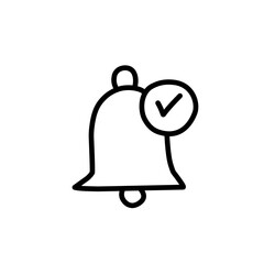 bell notification line icon