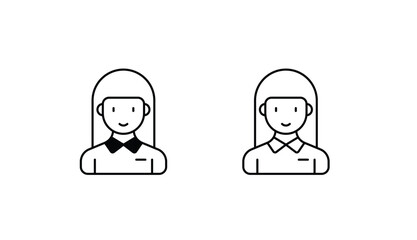 Manager icon design with white background stock illustration