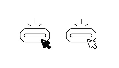 Click icon design with white background stock illustration