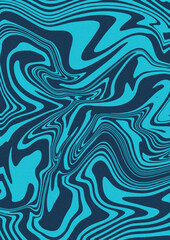 Liquid dynamic grainy texture, Black and blue poster design with liquid and curve lines, Futuristic cover set. A4 size. Ideal for banner, flyer, invitation, business card.