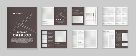 Catalog design or 12 pages product catalogue template design