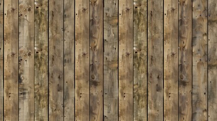Naklejka premium Rustic wooden plank texture seamless pattern with natural grain and knots. Ideal for rustic decor, backgrounds, and interior design.