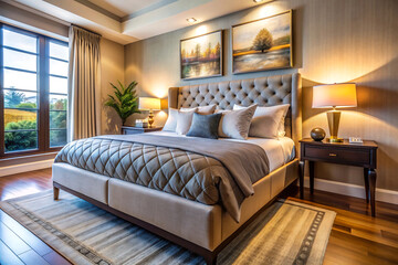 Fototapeta premium bedroom with a view of nature