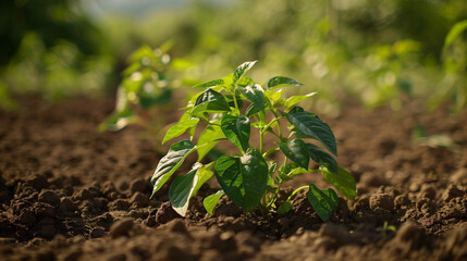 sprout in the ground