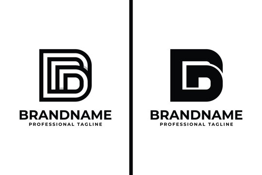 Letters DD Monogram Logo, suitable for any business with DD initials
