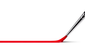 Paintbrush and paint