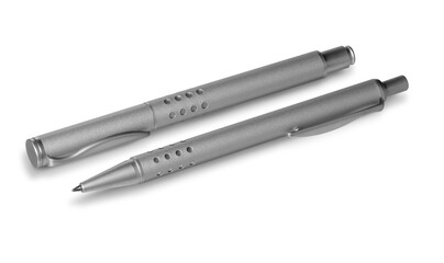 Fototapeta premium Silver colored ballpens