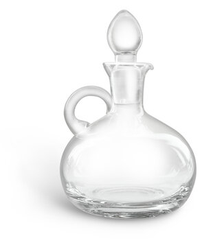 Clear glass carafe