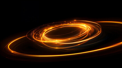 A radiant ring spins rapidly, creating a stunning visual effect that embodies concentrated energy and futuristic technology.