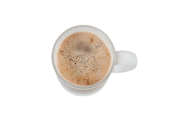 transparent cup of coffee isolated on white or transparent png