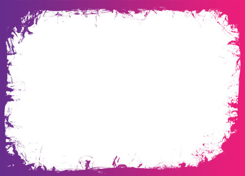 Gradient Grunge Border Frame