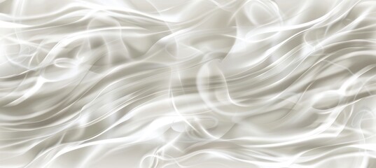 Obraz premium Abstract Elegant white and gray flow wave background, white silk texture, satin fabric background.