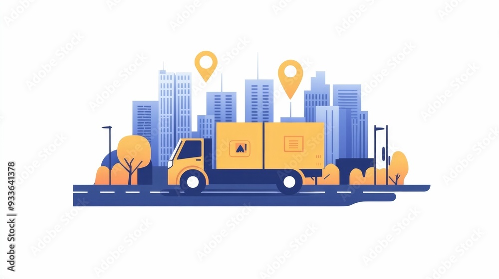 Poster automated last mile delivery solutions for efficient logistics management optimizing distribution in