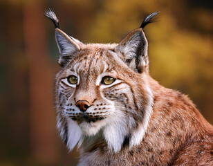 Obraz premium Close-up portrait of a lynx
