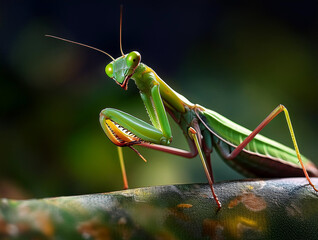 Close-up of a Mantis religiosa insect