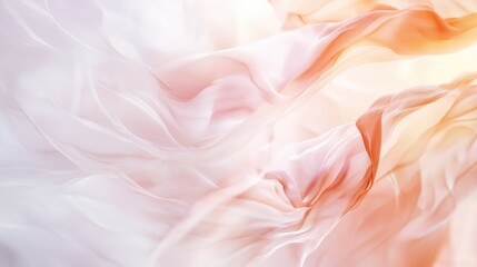 Fototapeta premium Dreamy, abstract elements of happiness and peace, softly rendered in a serene composition on a white background