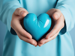 Obraz premium The gesture symbolizes the declaration of love. Concept of goodness.