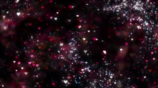 Particle Heart Side 01 Loop HD