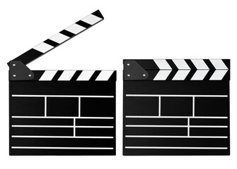 a movie camera isolated on a white background, an assistant director's tool, shooting, dubbing