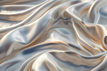Fototapeta premium Luxurious Silk Fabric Displaying Elegance and Timeless Beauty with Smooth and Delicate Fibers