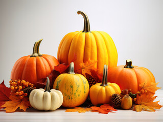 Concept of Thanksgiving day or Halloween.