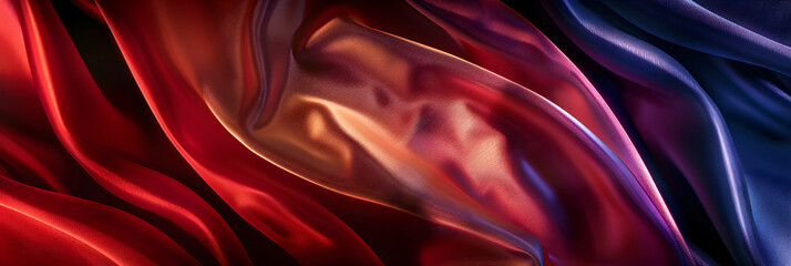 Fototapeta premium Luxurious Silk Fabric Displaying Elegance and Timeless Beauty with Smooth and Delicate Fibers