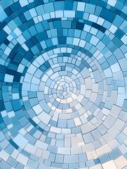 Naklejka premium Captivating Radial Abstract City Map with Modern Architectural Design Elements