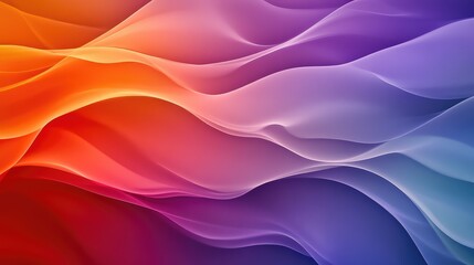 Obraz premium Abstract background with layered, intersecting color waves creating harmonic interference patterns with a sense of depth and movement.