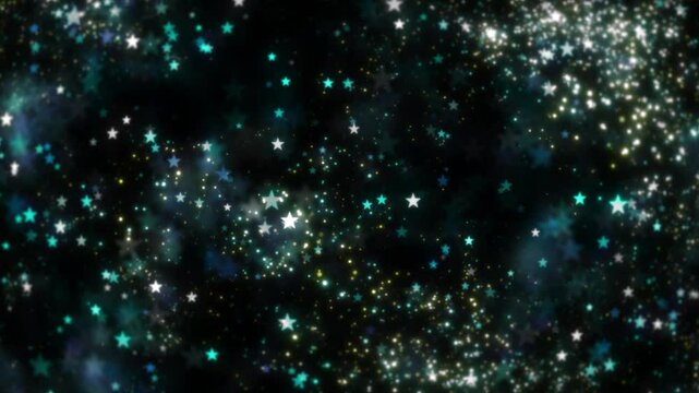Particle Star Side 01 Loop HD