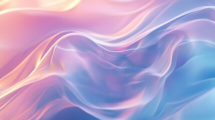 Fototapeta premium High-resolution close-up of an abstract background with flowing lines and soft, pastel colors, creating a serene and calming visual experience