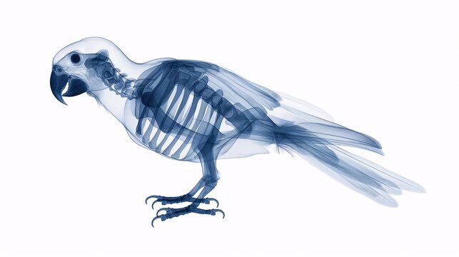 Feathered Anatomy: Parrot X-ray