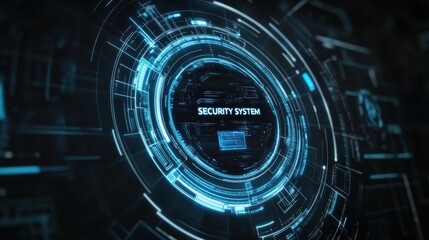 A high tech heads up display in the shape of a circle 