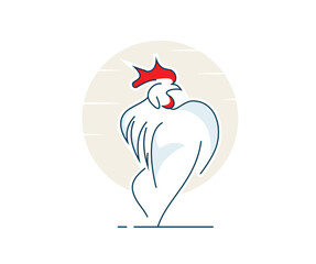Rooster mascot image