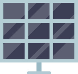 Fototapeta premium A grid of solar panels symbolizing renewable energy and sustainability.