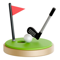 golf 3D Illustration