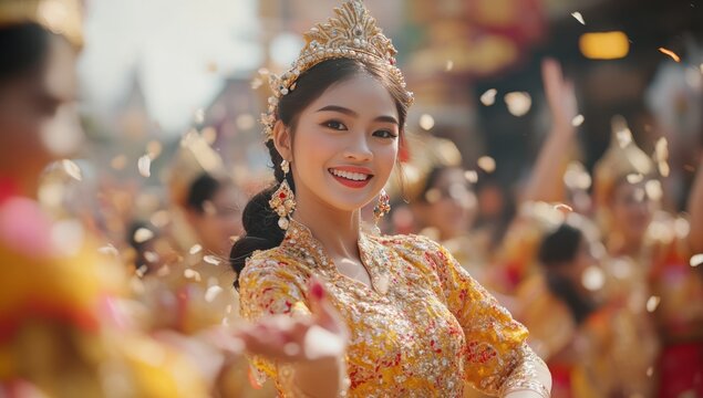 Kadayawan Festival, traditional dancers perform cultural dances in beautiful costumes