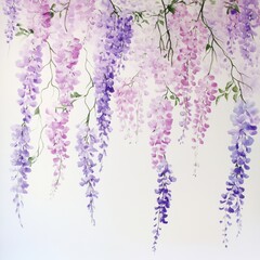 Viscous lavender pink cascading down, set against a pristine white backdrop