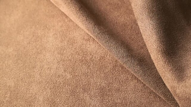 Close up view of seamless suede fabric
