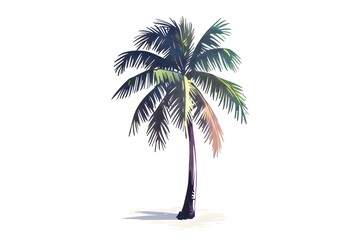 Obraz premium palm tree isolated on white