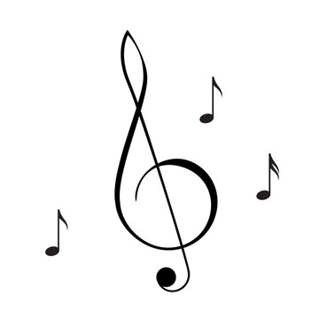 recommend clip art: Music notes symbol vector illustration.Music notes icon set. Musical key symbols.